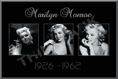 Marilyn Monroe Metal Sign - 3 Poses