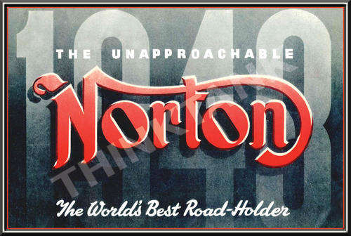 Norton - Best Road Holder - Metal Sign
