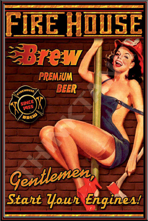 Firehouse Brew Metal Sign
