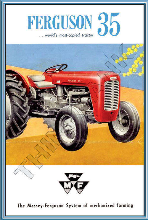 Massey Ferguson Metal Sign - Ferguson 35