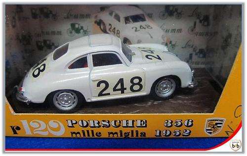 COLLECTORS MODEL - 1:43 PORSCHE 356 no 248 MILLE MIGLIA 1952 - ORIGINAL BOX