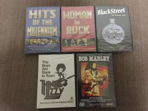 Music DVDs (5 dvds for 1 bid)