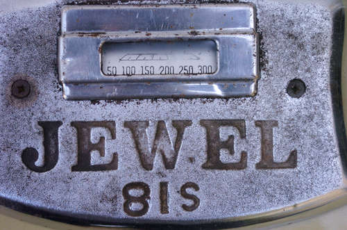 CAST IRON STOVE DOOR - DEFY JEWEL 81s WITH A COMPLETE THERMOMETER