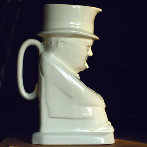 RARE 1941 COPELAND SPODE  WINSTON CHURCHILL TOBY JUG - PRISTINE CONDITION