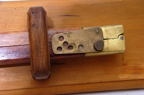 RARE - REGIMENTAL SERGEANT MAJOR PACE STICK WITH BADGE AND DISPLAY RACK