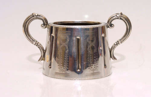 ENGRAVED SHEFFIELD SILVER PLATED TEA SET