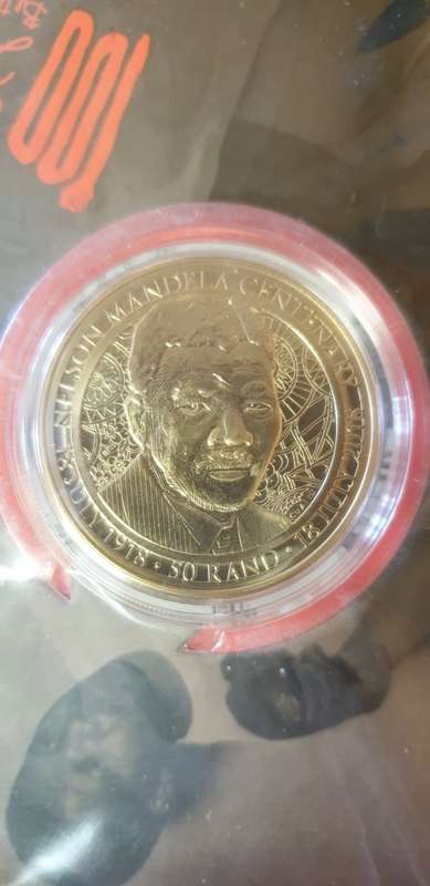 Nelson Mandela Centenary 2018. Uncirculated R50 sealed as issued by South Africa Mint