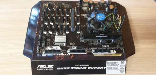 Asus B250 Mining Expert, 2.9 GHz 7th Gen CPU, 4GB RAM