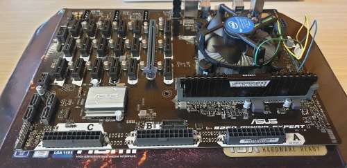 Asus B250 Mining Expert, 2.9 GHz 7th Gen CPU, 4GB RAM