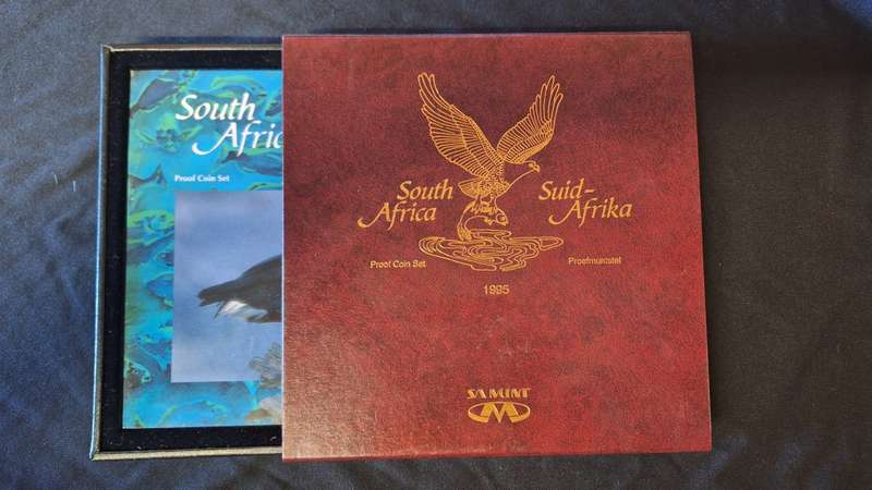 South Africa 1995 Proof Set in Box with COA - Mint Condition