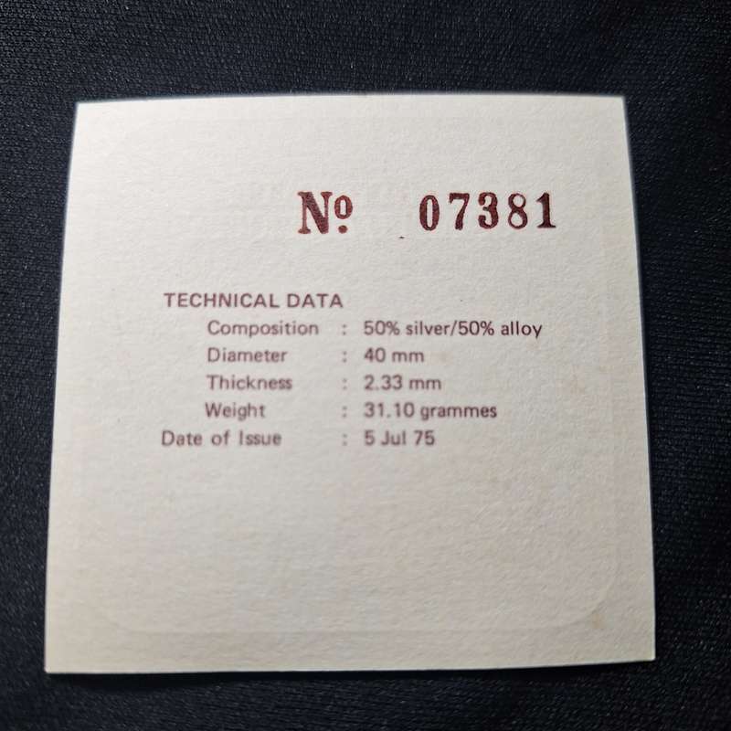 1975 Singapore Commemorative $10 Proof Coin