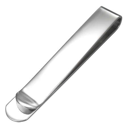Stainless Steel Plain Style Engravable Money Clip by Dazzling Jewellers