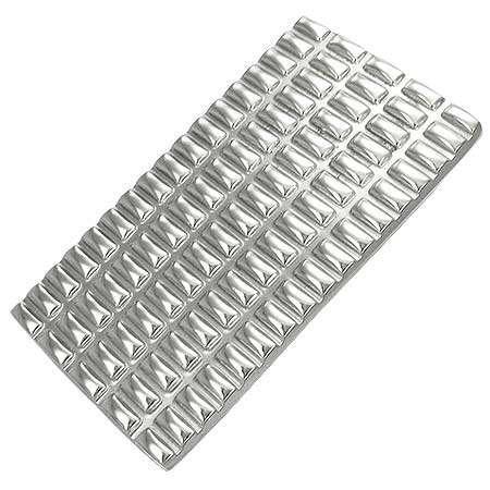 Stainless Steel Grid Rectangle Money Clip - by Dazzling Jewellers
