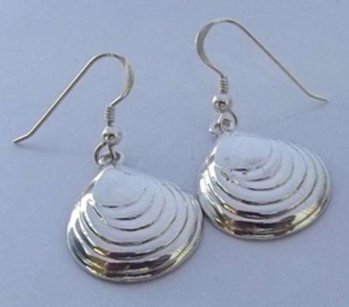 Shell Shephards Hooks Earrings by Dazzling Jewellers. Sterling Silver