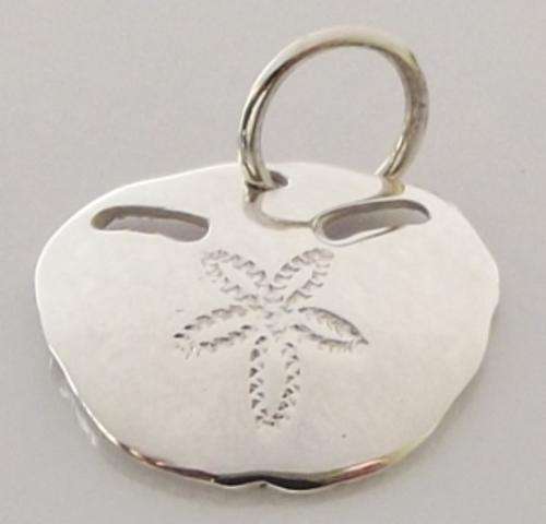 No4 Pansy Shell Charm/Small Pendant in Sterling Silver.