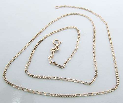 9ct Yellow Gold Chain by Dazzling Jewellers. 45cm, 1.7gr