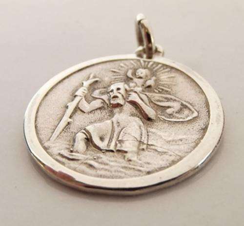 St Christopher Pendant in Sterling Silver by Dazzling Jewellers