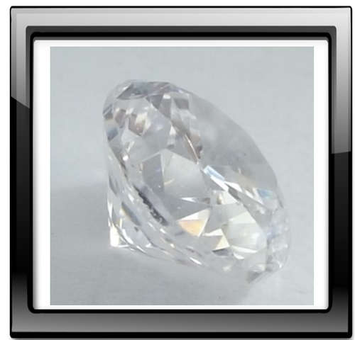 0.75ct Diamond Simulation. 6mm Brilliant-cut, Jewellery grade, machine cut Cubic Zirconia