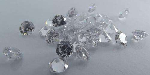 6mm round white cubic zirconia