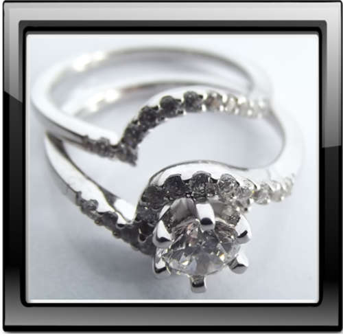 twinset wedding band in sterling silver