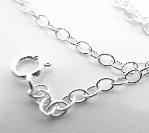Anchor Chain. Sterling Silver. 50cm. 40 gauge