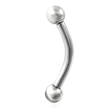 Stainless Steel Banana Bell Eyebrow Barbell - JNB010