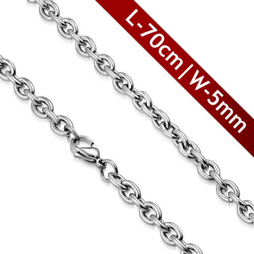 5mm, 70cm Oval Link Chain