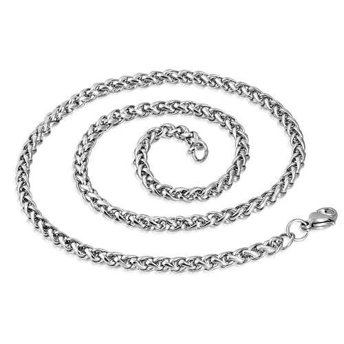 L-60cm W-5mm | Stainless Steel Lobster Claw Clasp Infinity Rope Link Chain - CMO024