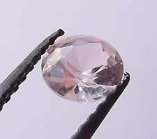 Morganite Nano (Lab Created), 5mm Round Brilliant-cut  Gem. BOBMR5