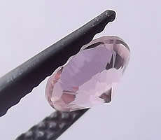 Morganite Nano (Lab Created), 5mm Round Brilliant-cut  Gem. BOBMR5