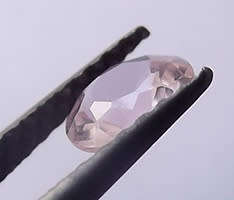 Morganite Nano (Lab Created), 5mm Round Brilliant-cut  Gem. BOBMR5