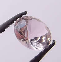 Morganite Nano (Lab Created), 5mm Round Brilliant-cut  Gem. BOBMR5