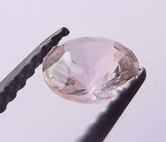 Morganite Nano (Lab Created), 5mm Round Brilliant-cut  Gem. BOBMR5