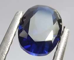 Tanzanite Synthetic. Lab created Gemstone . 9x7mm oval simulating an approx 2.11ct Tanzanite