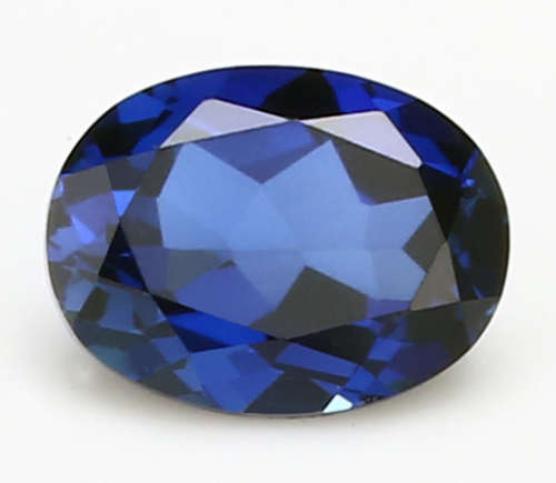 Tanzanite Synthetic. Lab created Gemstone . 9x7mm oval simulating an approx 2.11ct Tanzanite