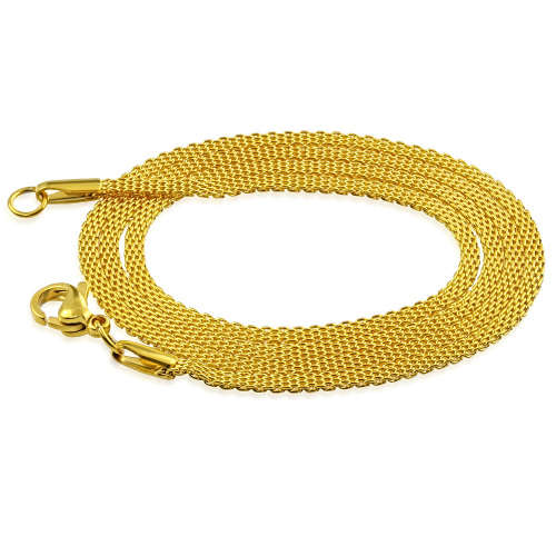 Gold plated chain 45cm long, 2mm wide (clearance bid or buy)