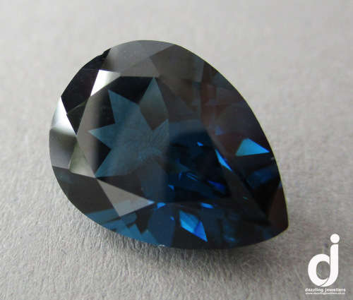 London-blue Blue Topaz. Pear. 11.30ct | 16x12mm (Retail: R6500.00+)