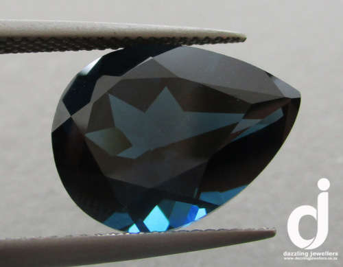 London-blue Blue Topaz. Pear. 11.30ct | 16x12mm (Retail: R6500.00+)