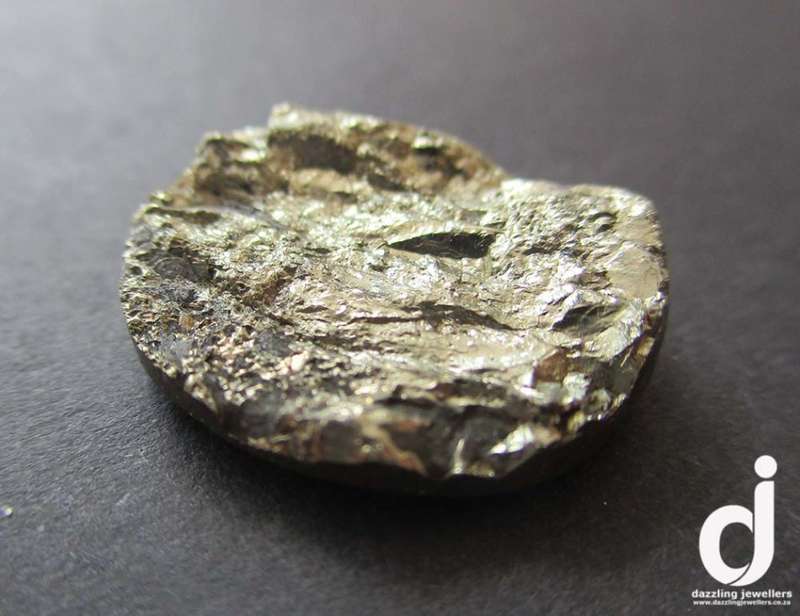 15.50ct | 17.50x14.50mm| Iron Pyrite / Fool's Gold Cabochon | Oval