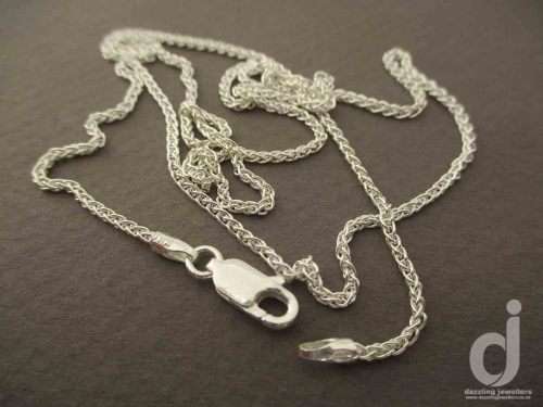 Wheat/Spiga Chain | Sterling Silver | 45cm | 35 Gauge | 1.50mm