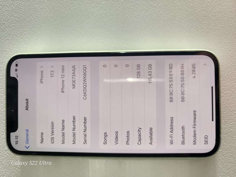 Spotless Green iPhone 12 Mini 128GB