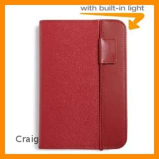 Kindle Leather Cover with Light, Red (Fits 6" Latest Generation Kindle)