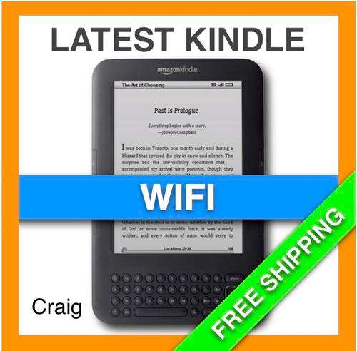 Amazon Kindle, Wi-Fi, Graphite with FREE SHIPPING