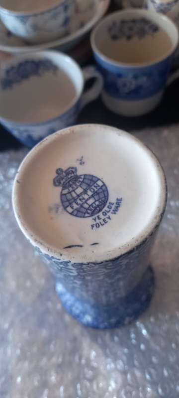 Blue and White Vintage Vase
