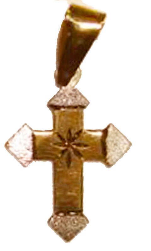 Solid 9ct Gold Designer Cross
