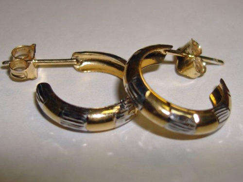 Gold on Silver Earrings