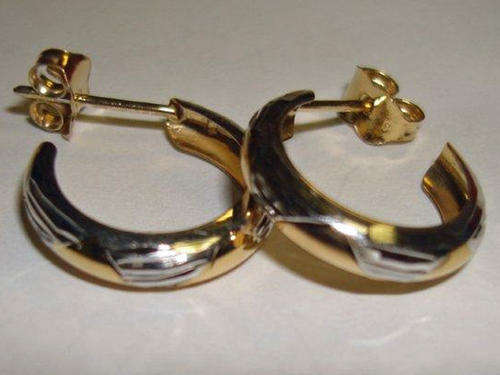 Gold on Silver Earrings