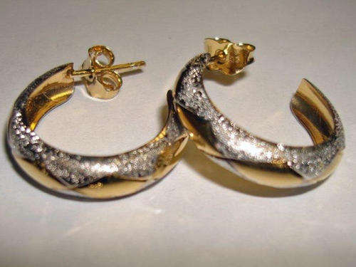 Gold on Silver Earrings