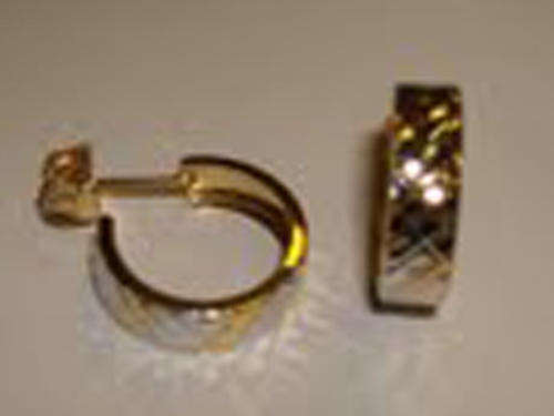 Gold on Silver Earrings