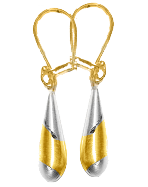 Solid 9ct Gold XL Fancy Teardrop Earrings